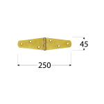 ZTS 250 Závěs trojúhel. splétaný 250x45x2,0 mm 7