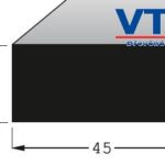 Lišta dřevěná H 4520 2m 4