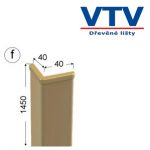 Lišta dřevěná rohová 4040 folie Buk 145cm 1