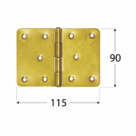 Z 115 Závěs stavební 115x90x2,5 mm 5