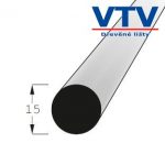 Lišta dřevěná KR 15 BK 900mm 1