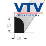 Lišta dřevěná RV 1710 SM 2,4m c.158 5
