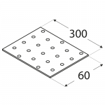 PP30 - destička perforovaná 60x300x2,0 mm 2