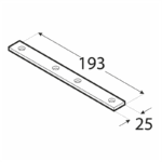 LW5 - spojka úzká 193x24x4,0 mm 3 LW5 - spojka úzká 193x24x4,0 mm 3