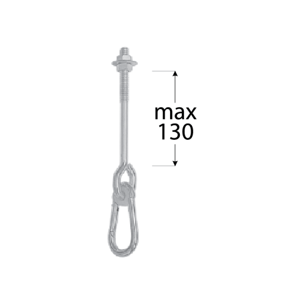 MHA 130 uchycení houpačky typ A M12*130 mm 1