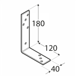 KB3 - úhelník trámový 180x120x40x5,0 mm 3