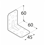 KPL 6 - úhelník s prolisem 60x60x45x2,0 mm 3