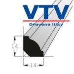 Lišta dřevěná RVJ 1414 2,4m c.159 2 Lišta dřevěná RVJ 1414 2,4m c.159 2
