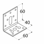 KR 2 - úhelník stavitelný 40x60x60x2,5 mm 3 KR 2 - úhelník stavitelný 40x60x60x2,5 mm 3