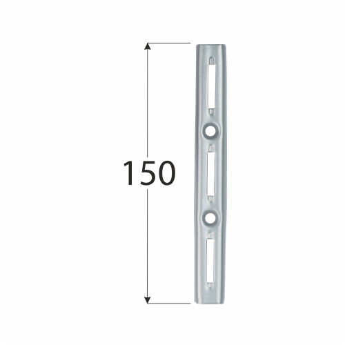 WLS 150s nosná konzolová lišta jednoduchá 150 mm šedá 1