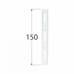 WLS 150b nosná konzolová lišta jednoduchá 150 mm bílá 5