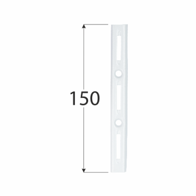 WLS 150b nosná konzolová lišta jednoduchá 150 mm bílá