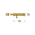 WOS 70 Zástrč s kulatým jezdcem úzká 70x10 mm 8572 6