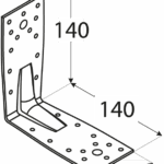 KP5 - úhelník s prolisem 140x140x65x2,5 mm 2