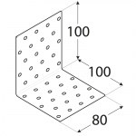 KM12 - úhelník montážní 100x100x80x2,0 mm 3