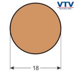 Lišta dřevěná tyč T 18 2m c.80 3 Lišta dřevěná tyč T 18 2m c.80 3