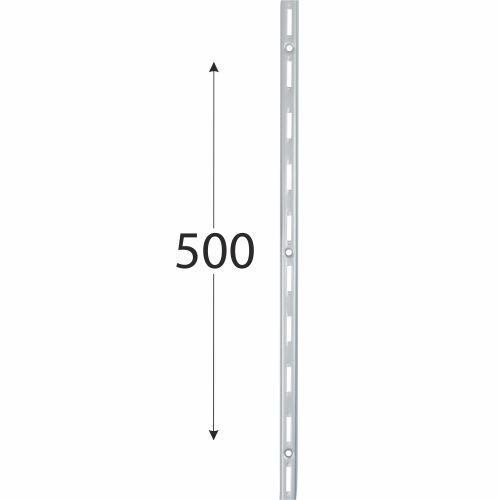 WLS 500s nosná konzolová lišta jednoduchá 500 mm šedá 1