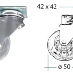 Kolečko zatez. transp. pr.50mm 35kg 2 Kolečko zatez. transp. pr.50mm 35kg 2