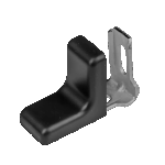 Rekt.kov. malé - černá 28x28mm 7