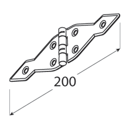 ZATS 200 Závěs trojúhelníkový 200×1,6 Doprodej