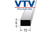 Lišta dřevěná H 1006 1000mm 1 Lišta dřevěná H 1006 1000mm 1