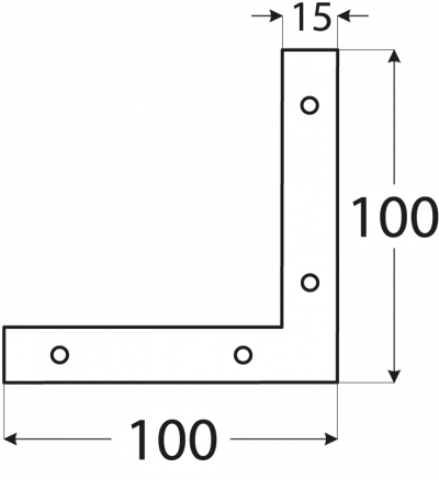 NA8 – rohovnik 100x100x15x2,0 mm