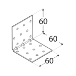 KMP 5 - úhelník montážní s prolisem 60x60x60x1,5 mm 3