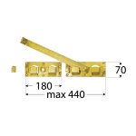 WBR 440 Závora branová 440x70x180 mm 6