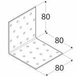 KM9 - úhelník montážní 80x80x80x2,0 mm 3