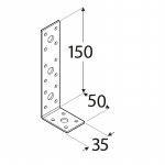 KL3 - úhelník spojovací 150x50x35x2,5 mm 3