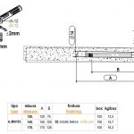 Konzole skryta 14*170mm s regul. s hmoždinkou 5