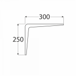 WS 300 konzole stavební bílá 250x300 4
