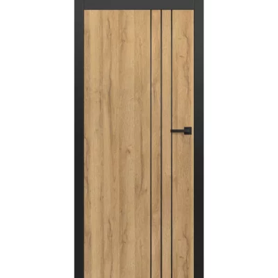 ERKADO Interiérové dveře Intersie Lux Černá 203 – Výška 210 cm 210 cm