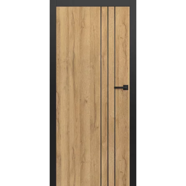 ERKADO Interiérové dveře Intersie Lux Černá 203 - Výška 210 cm 210 cm