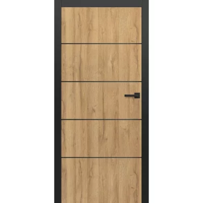 ERKADO Interiérové dveře Intersie Lux Černá 207 – Výška 210 cm 210 cm