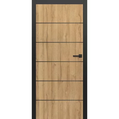 ERKADO Interiérové dveře Intersie Lux Černá 209 – Výška 210 cm 210 cm
