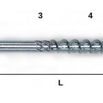 Vrut HS-easy PRO samorez stříbrný 6*70mm  (100ks/bal) 4001221616366