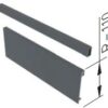 AXISpro vnitř. zásuvka C+D čelní panel+reling 110/1200mm Antracit vysoká + extra vysoká zásuvka