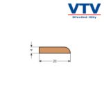 Lišta dřevěná KJ 2004   2m  c.51 Lišta dřevěná KJ 2004   2m  c.51