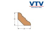 Lišta dřevěná RVO 2020   2,5m  c.31