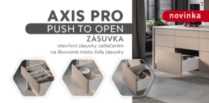 Zásuvky AxisPro P2O push to open