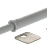 System otevírání push NK5 s magnetem Světle šedá k zavrtání / s adaptérem k našroubování (tip-on)