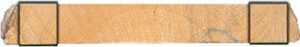 Lišta dřevěná H 2010 2m 3