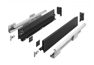 Zásuvkový Box Slim A2 84/250mm nízký Černá 250A2