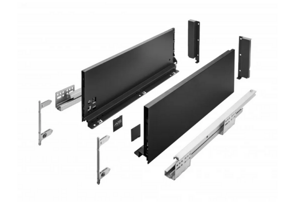 Zásuvkový Box Slim C2 167/250mm vysoký Černá 250C2