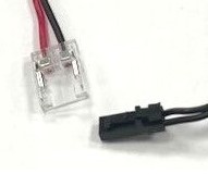 Konektor pro LED pásek 10mm a COB LED/mini AMP, samec, kabel 2m