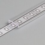 LED profil AL RW krytka přisazená průsvitná 3m