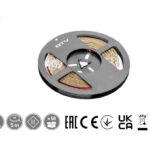 LED pásek 5m Flash 2835, 120 LED/m, 8mm, teplá bílá, 7,3W/m, 22W/5m, 12V, 720 lm/m