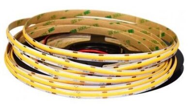 LED pásek 40m COB 480 LED/m, 10mm, teplá bílá, 14W/m, 12V, 1400 lm/m