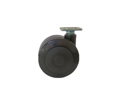 Kolečko pr.75mm, černá, bez brzdy, 50kg, měkčený běhoun